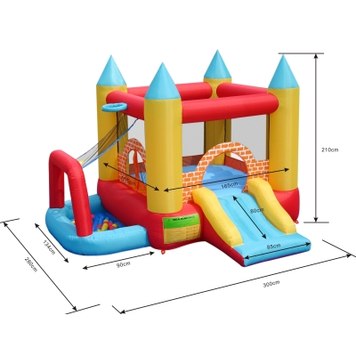 Play centrum 4 v 1 skákací hrad Happy Hop 9114