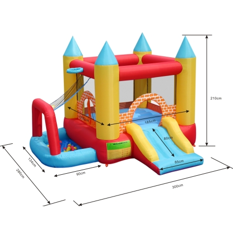 Play centrum 4 v 1 skákací hrad Happy Hop 9114