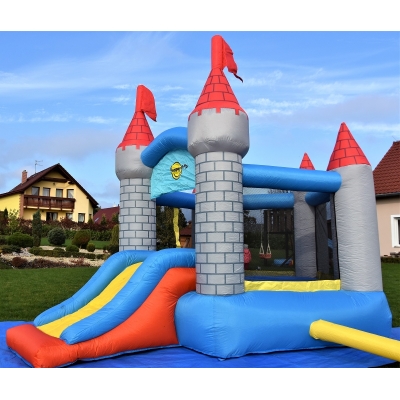 Pětiúhelníkový hrad se skluzavkou happy hop 9018N