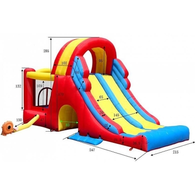 Skákací hrad Obří skluzavka, Happy Hop 9082N 