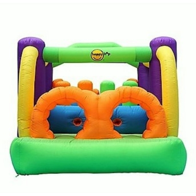 Happy Hop Překážková dráha velká nafukovací hrad s překážkami, tunelem a skluzavkou, happy hop 9063