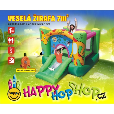 Happy Hop CRAZY nafukovací skákací hrad 9208