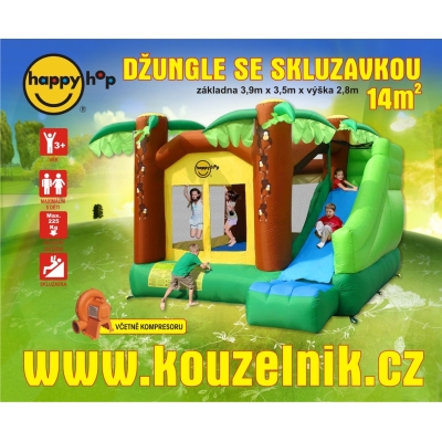 Džungle se skluzavkou happy hop 9164