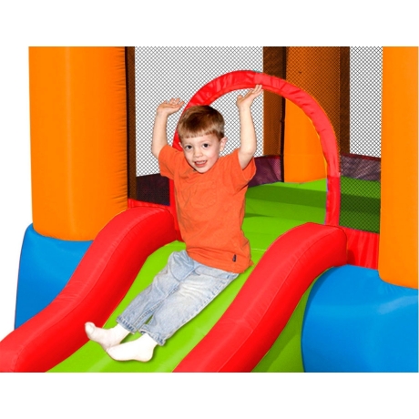 Pestrý Happy Hop skákací hrad se skluzavkou