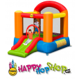 Pestrý Happy Hop skákací hrad se skluzavkou