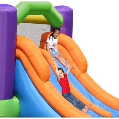 Happy Hop Překážková dráha velká nafukovací hrad s překážkami, tunelem a skluzavkou, happy hop 9063