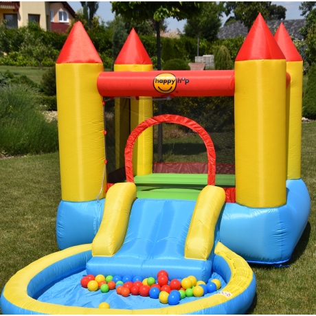 Skákací hrad s bazénkem a skluzavkou Happy Hop
