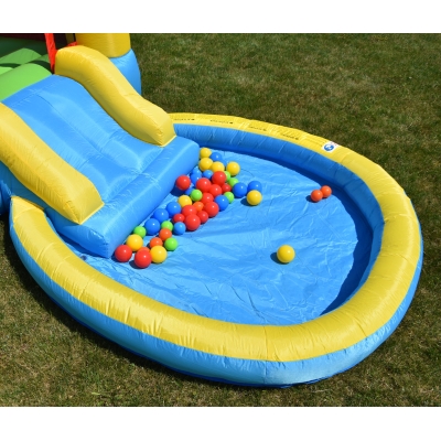 Skákací hrad s bazénkem a skluzavkou Happy Hop