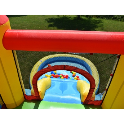 Skákací hrad s bazénkem a skluzavkou Happy Hop