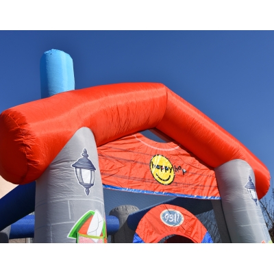 Happy Hop Skákací párty domeček , skákací hrad se skluzavkou a míčky