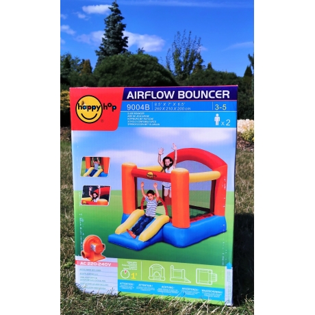 Pestrý Happy Hop skákací hrad se skluzavkou