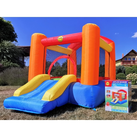 Pestrý Happy Hop skákací hrad se skluzavkou