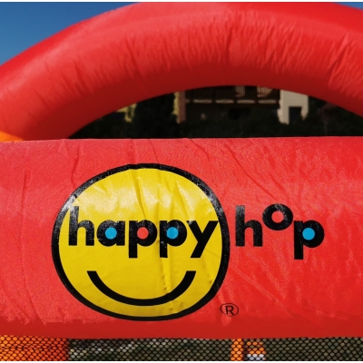Pestrý Happy Hop skákací hrad se skluzavkou