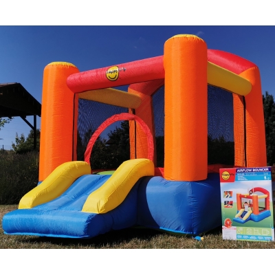 Pestrý Happy Hop skákací hrad se skluzavkou