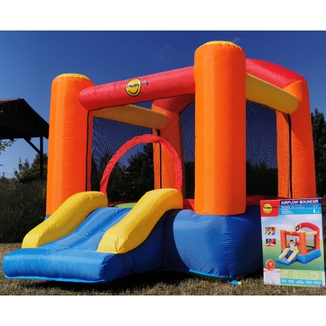 Pestrý Happy Hop skákací hrad se skluzavkou