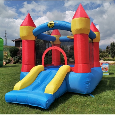 Happy Hop Klasik střední nafukavací atrakce a skluzavkou