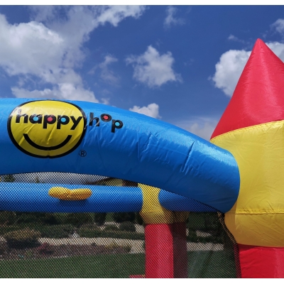 Happy Hop Klasik střední nafukavací atrakce a skluzavkou