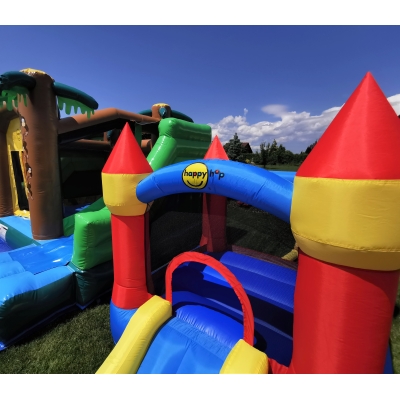 Happy Hop Klasik střední nafukavací atrakce a skluzavkou