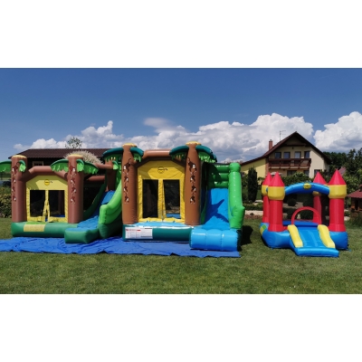 Happy Hop Klasik střední nafukavací atrakce a skluzavkou