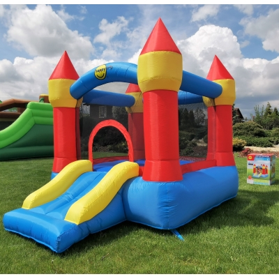 Happy Hop Klasik střední nafukavací atrakce a skluzavkou