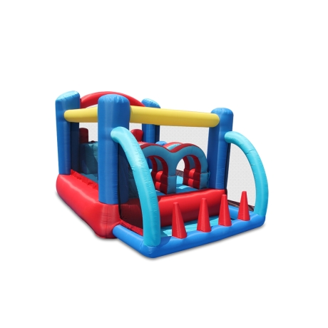 Happy Hop 9163 Fun park skákací hrad s překážkami a skluzavkou Racing Fun Bouncer 