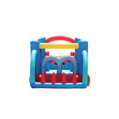 Happy Hop 9163 Fun park skákací hrad s překážkami a skluzavkou Racing Fun Bouncer 