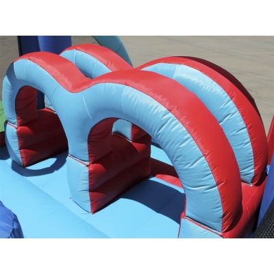 Happy Hop 9163 Fun park skákací hrad s překážkami a skluzavkou Racing Fun Bouncer 