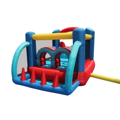 Happy Hop 9163 Fun park skákací hrad s překážkami a skluzavkou Racing Fun Bouncer 