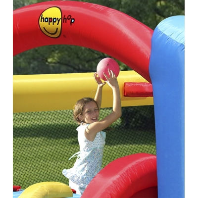 Happy Hop 9163 Fun park skákací hrad s překážkami a skluzavkou Racing Fun Bouncer 