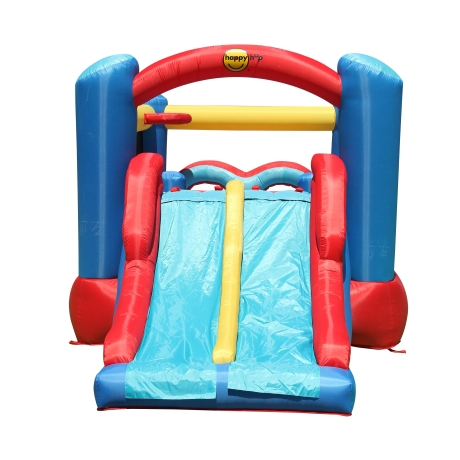 Happy Hop 9163 Fun park skákací hrad s překážkami a skluzavkou Racing Fun Bouncer 