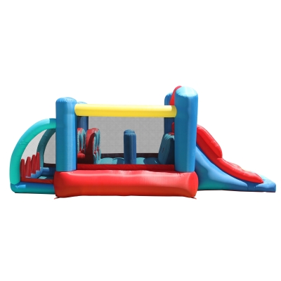 Happy Hop 9163 Fun park skákací hrad s překážkami a skluzavkou Racing Fun Bouncer 