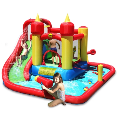 Happy Hop Funland vodní zábavný aqua s bazénem, skluzavkou a míčky, Happy Hop 9016