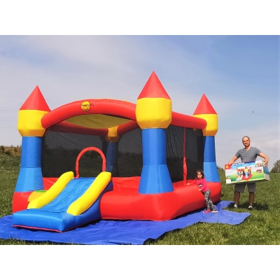 Happy Hop Velký skákací hrad XXL se sluneční clonou Happy Hop 9217N