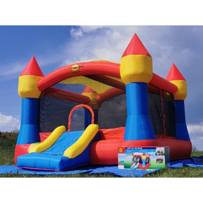 Happy Hop Velký skákací hrad XXL se sluneční clonou Happy Hop 9217N