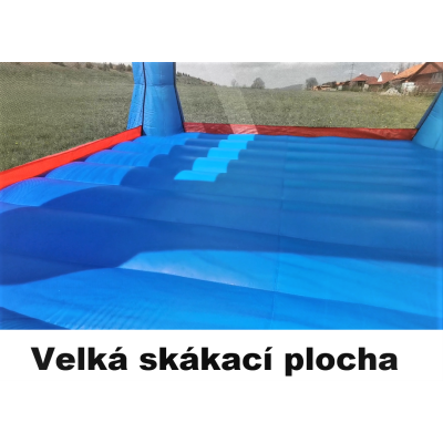 Happy Hop Velký skákací hrad XXL se sluneční clonou Happy Hop 9217N