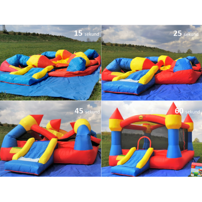 Happy Hop Velký skákací hrad XXL se sluneční clonou Happy Hop 9217N