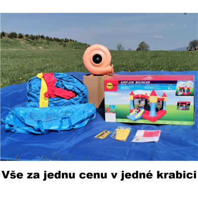 Happy Hop Velký skákací hrad XXL se sluneční clonou Happy Hop 9217N