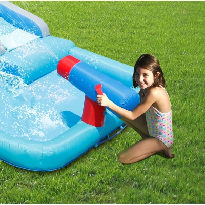 Happy Hop 9261 Velký vodní Rytířský skákací hrad s bazénem