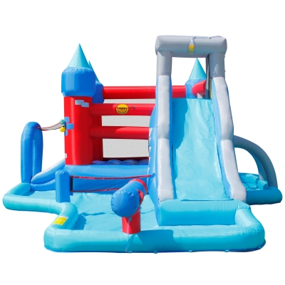 Happy Hop 9261 Velký vodní Rytířský skákací hrad s bazénem
