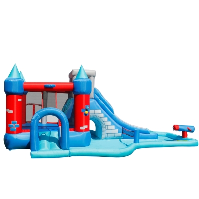 Happy Hop 9261 Velký vodní Rytířský skákací hrad s bazénem