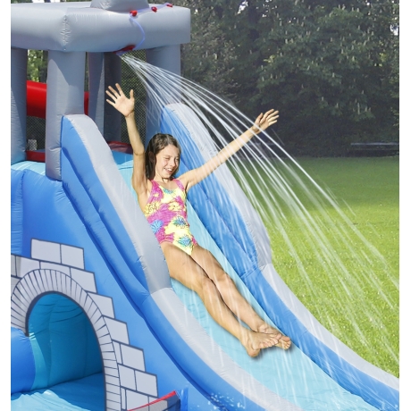 Happy Hop 9261 Velký vodní Rytířský skákací hrad s bazénem