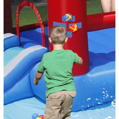 Happy Hop 9261 Velký vodní Rytířský skákací hrad s bazénem