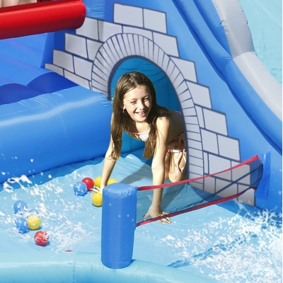 Happy Hop 9261 Velký vodní Rytířský skákací hrad s bazénem