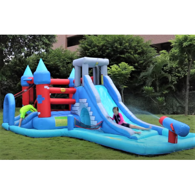 Happy Hop 9261 Velký vodní Rytířský skákací hrad s bazénem