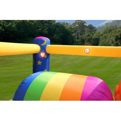 Happy Hop 8004 Půlnoční jednorožec - skákací hrad Fantasy Unicorn Music