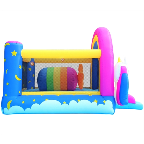 Happy Hop 8004 Půlnoční jednorožec - skákací hrad Fantasy Unicorn Music