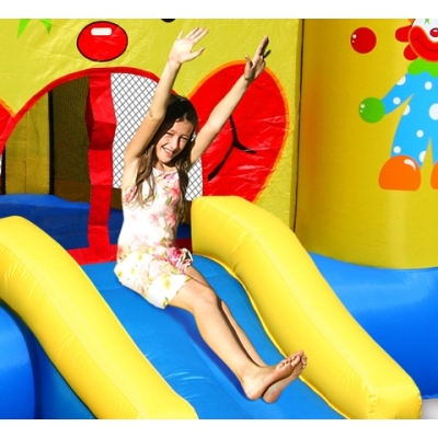 Happy hop 9201 Skákací hrad se skluzavkou Veselý cirkusový klaun