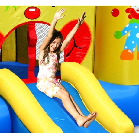 Happy hop 9201 Skákací hrad se skluzavkou Veselý cirkusový klaun