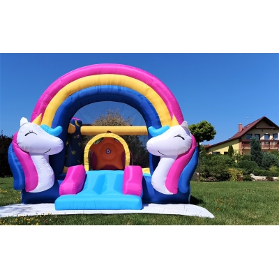 Happy Hop 8004 Půlnoční jednorožec - skákací hrad Fantasy Unicorn Music