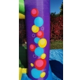 Happy Hop Skákací hrad barevné bublinky se skluzavkou 9201B